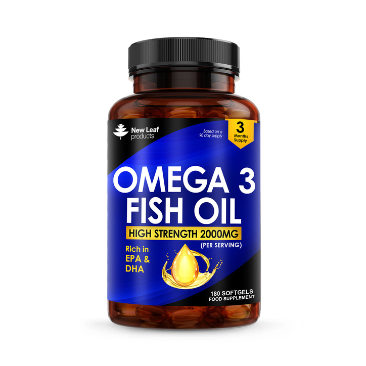 Omega 3 Fish Oil Softgel Capsules 180 softgels image 1