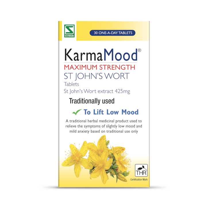 Schwabe Pharma KarmaMood St John's Wort 425mg 30 Tablets image 1