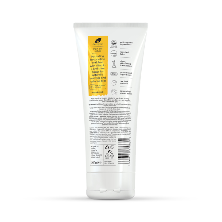Dr Organic Vitamin E Body Lotion 200ml image 2