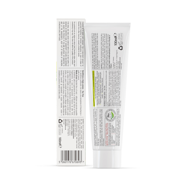 Dr Organic Tea Tree Toothpaste 100ml image 2