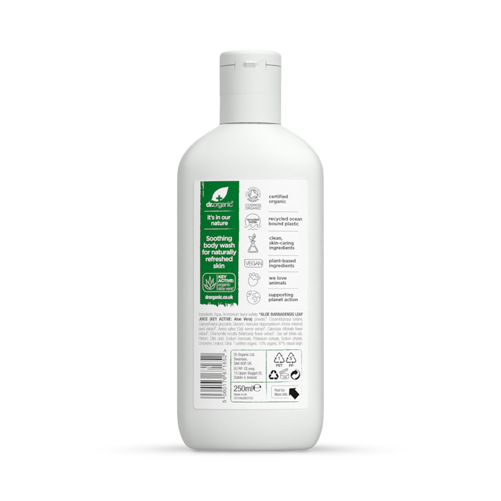 Dr Organic Aloe Vera Body Wash 250ml image 2