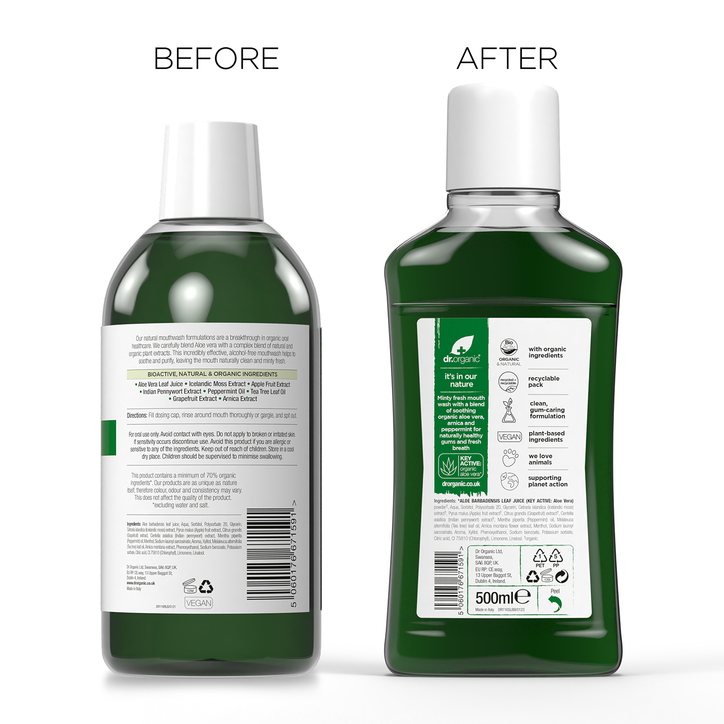 Dr Organic Aloe Vera Mouthwash | Holland & Barrett