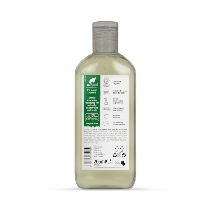 Dr Organic Aloe Vera Shampoo 265ml image 2
