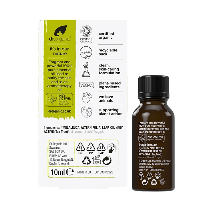 Dr Organic Tea Tree Pure Oil 10ml-2