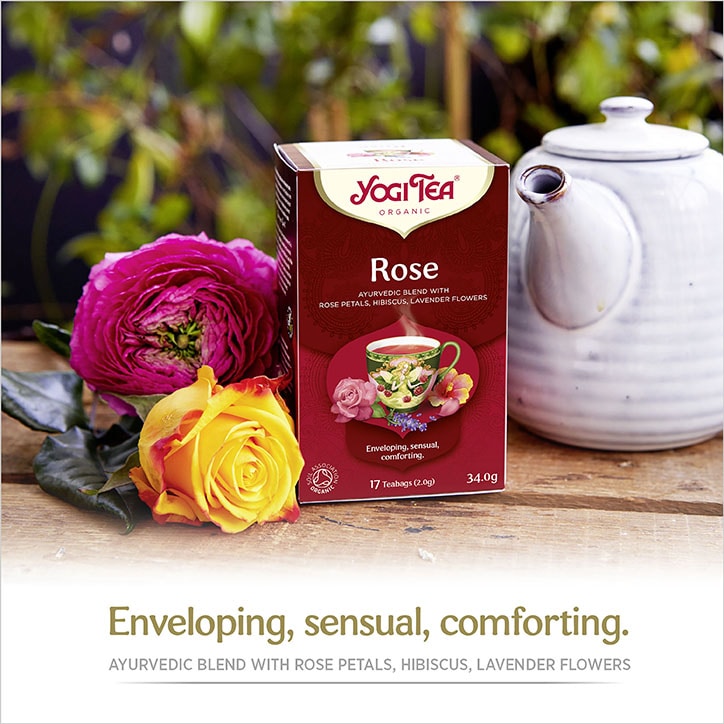 Yogi Tee Organic Rose Tea, 17 Bags - Ayurveda 101 Online Shop