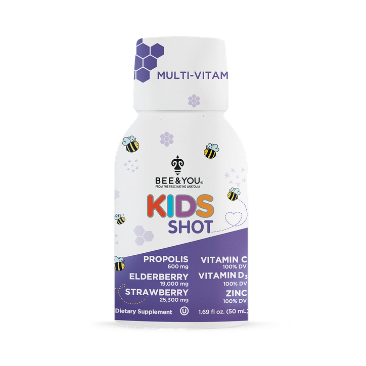 Propolis Elderberry Strawberry Juice Shots for Kids 50ml*12 - 50 ml