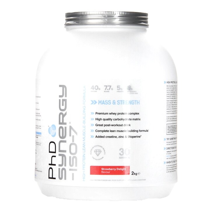 PhD Synergy ISO-7 Strawberry Delight 2000g Powder