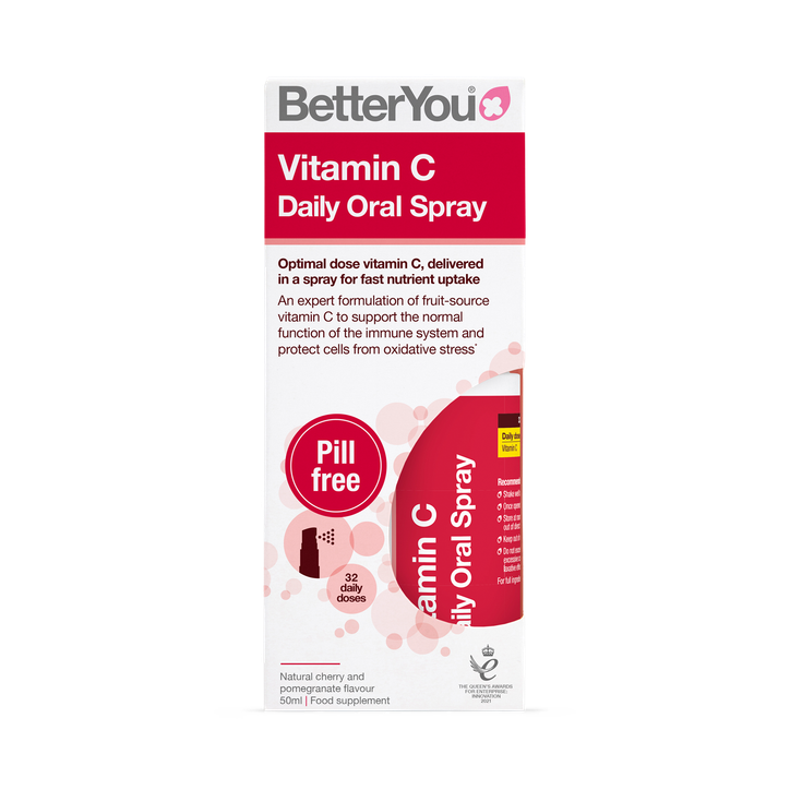 Betteryou Vitamin C Daily Oral Spray 120mg Cherry Flavour 50ml - 50 ml