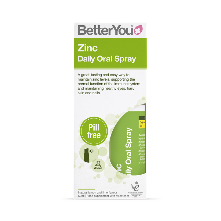 BetterYou Zinc Daily Oral Spray Lemon & Lime 10 mg 50 ml