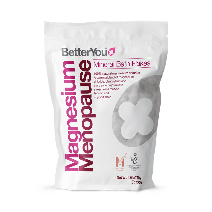 Women's Betteryou Magnesium Menopause Bath Flakes 750g - Menopause Support - Joint & Muscle Support - 750 g