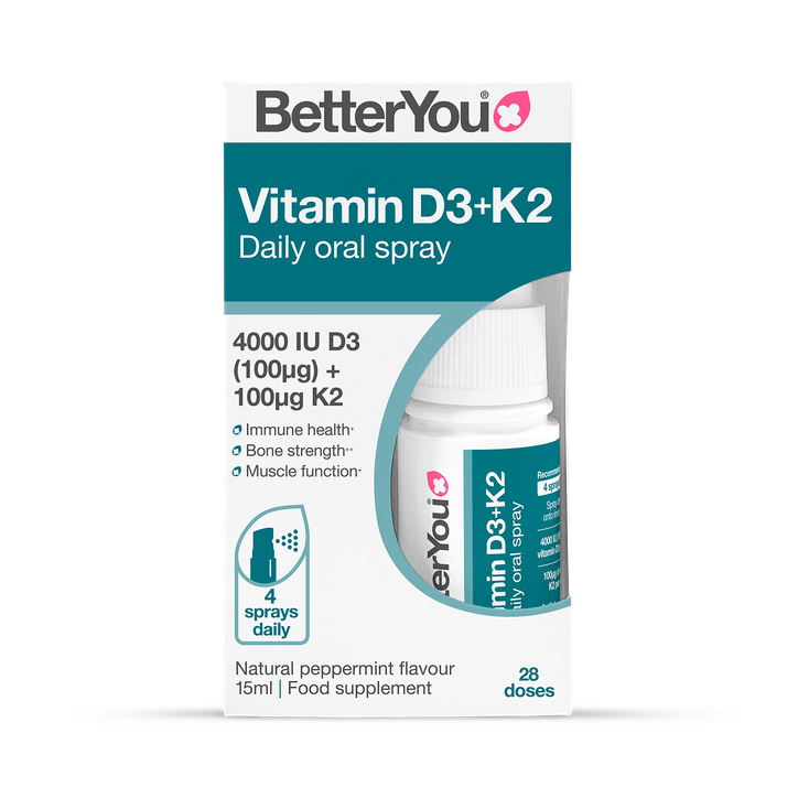 BetterYou D4000+K2 Daily Oral Spray 100µg 15ml image 1