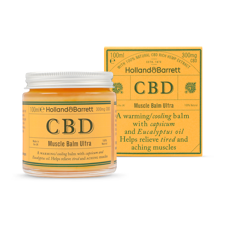 Holland Barrett CBD Muscle Balm Ultra 100ml H B Holland Barrett CBD Muscle Balm Ultra 100ml H B