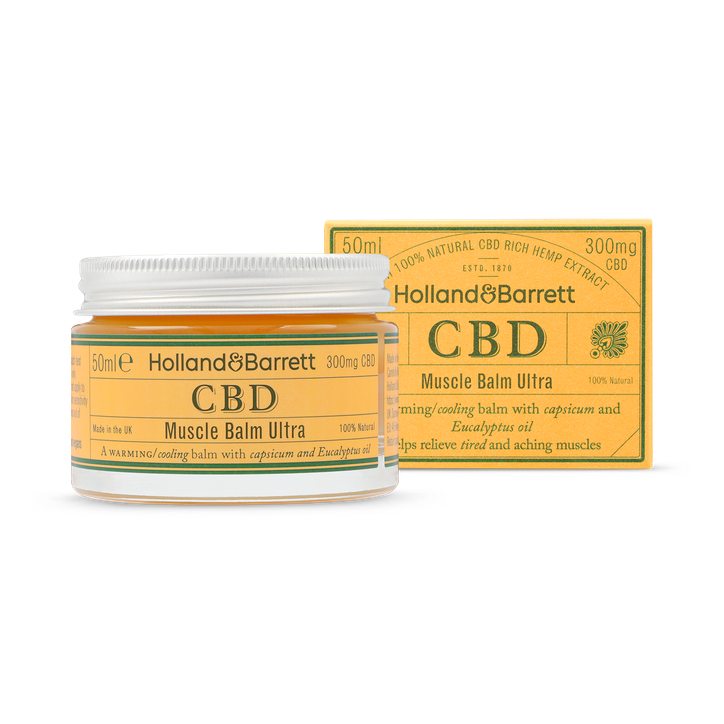 Holland Barrett CBD Muscle Balm Ultra 50ml H B Holland Barrett CBD Muscle Balm Ultra 50ml H B