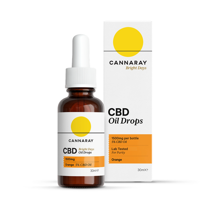 Cannaray Orange Bright Days Oil Drops Flavour 1500Mg 30Ml