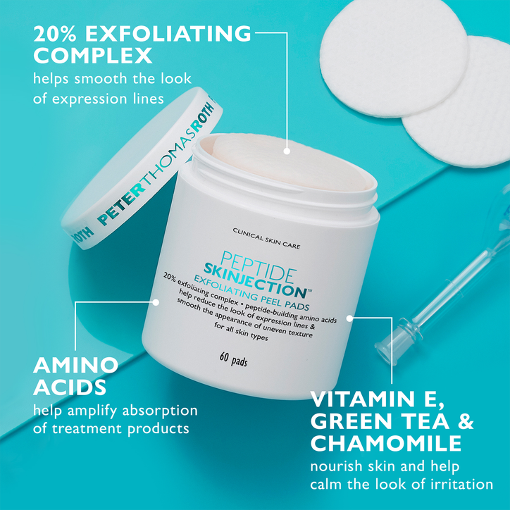 Peter Thomas Roth Peptide Skinjection Exfoliating Peel Pads 60 Pads image 3