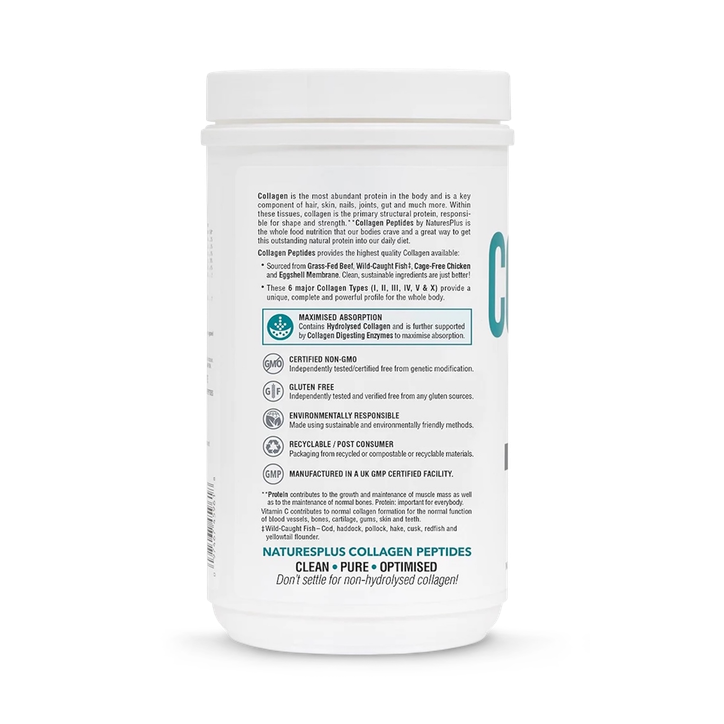 NaturesPlus Collagen Peptides Powder with Vitamin C 280G image 3