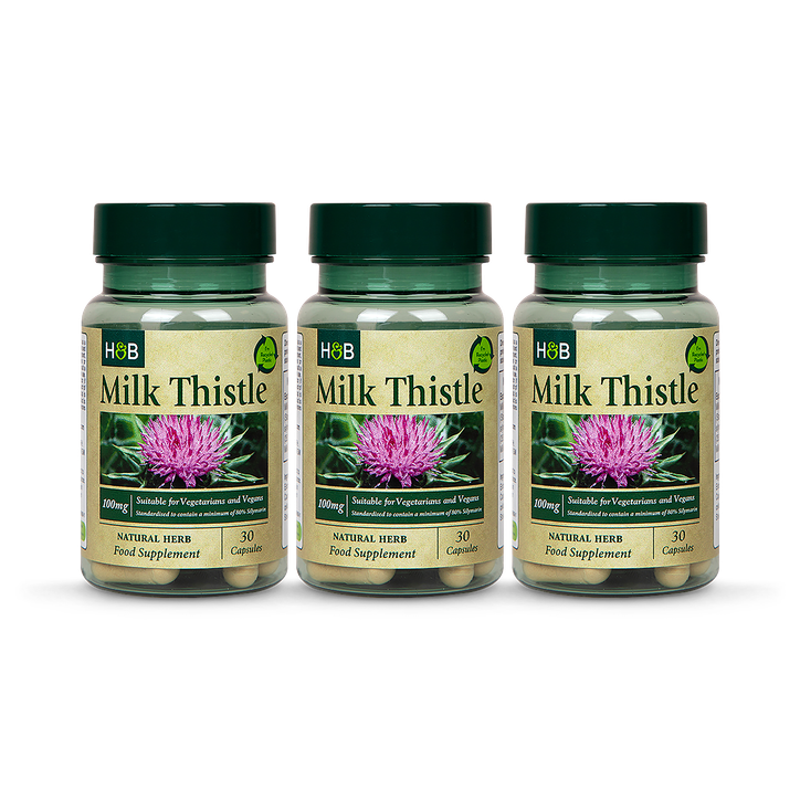 Holland & Barrett Milk Thistle Capsules 100mg 3 Months Supply Bundle image 1