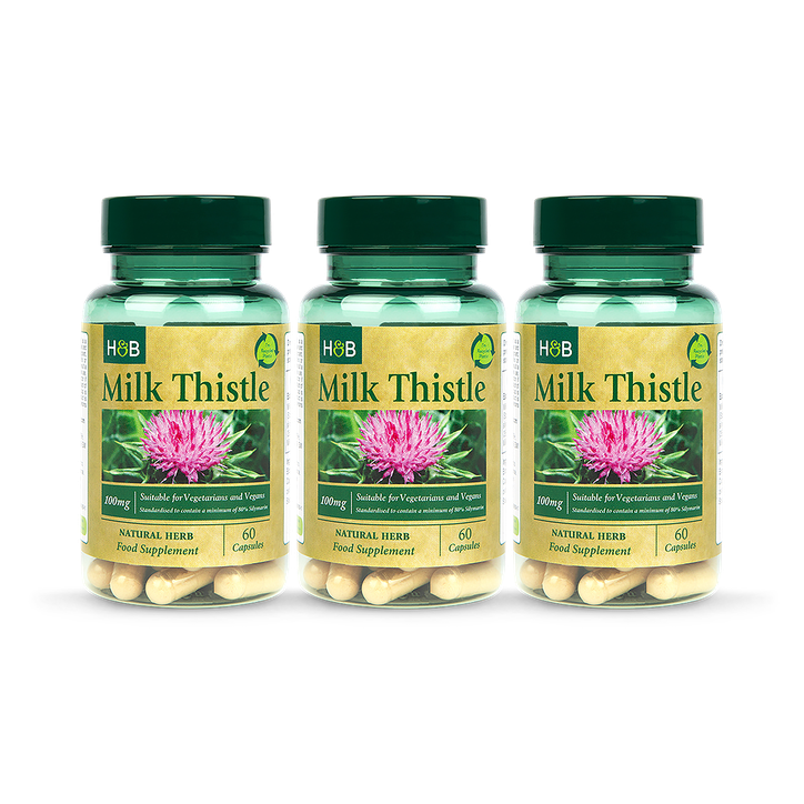 Holland & Barrett Milk Thistle Capsules 100mg 6 Months Supply Bundle image 1