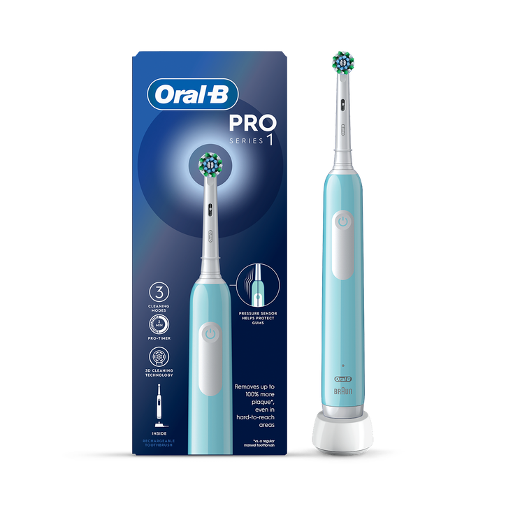 Oral-B Pro Series1 Cross Action Rechargeable Toothbrush - Blue