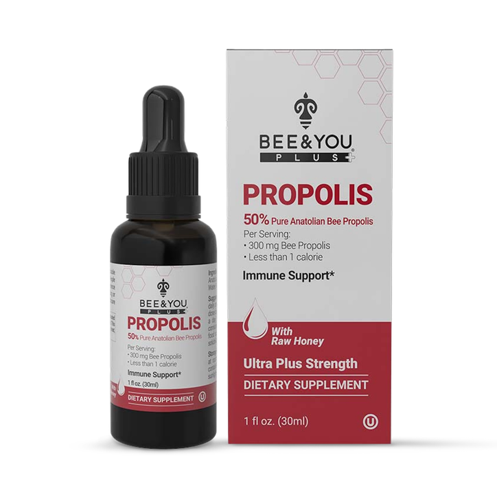BEE&YOU Propolis Extract %50+Raw Honey 30ml