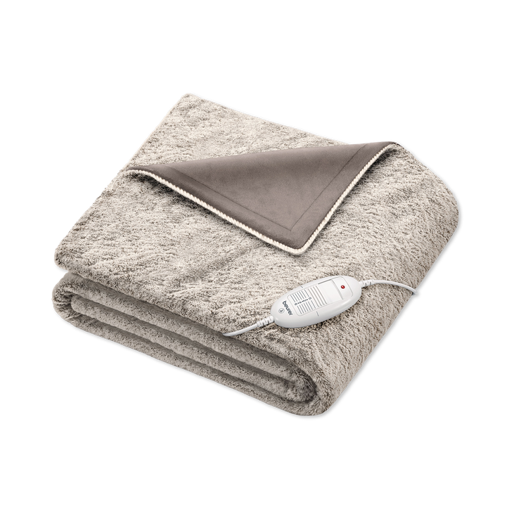 Beurer Fluffy Nordic Heated Snuggie Throw Beige HD75N