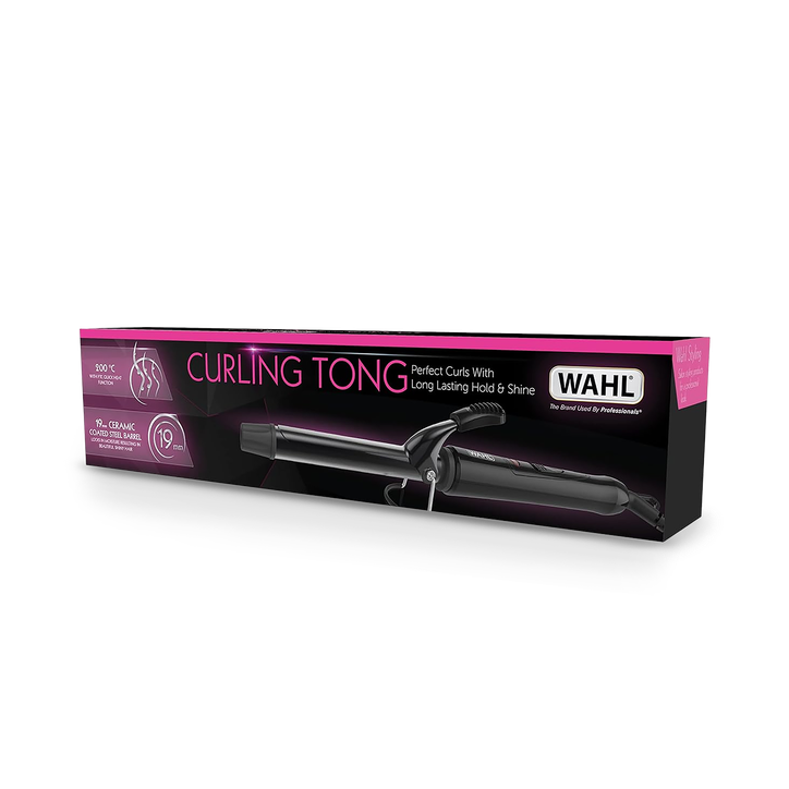 Wahl Curling Tong Ceramic Barrel 19mm Black ZX912