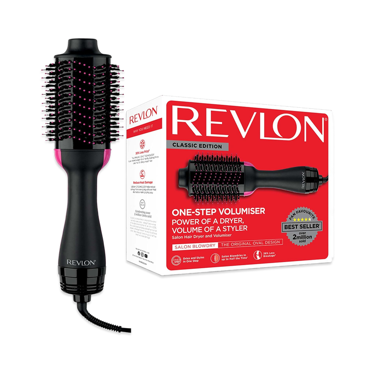Revlon Pro Collection Salon One Step Hair Dryer And Volumiser Black/Pink Rvdr5222