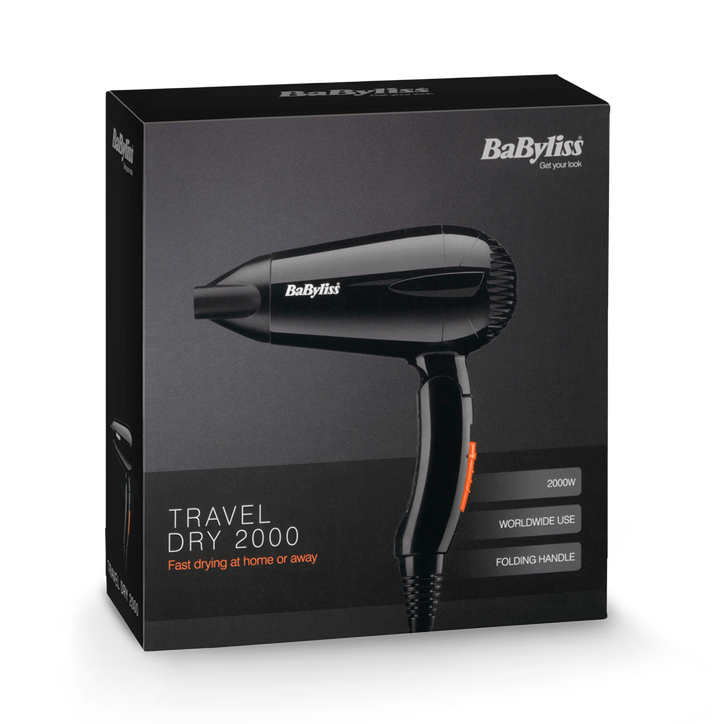 Babyliss Travel Dryer 2000W Black 5344