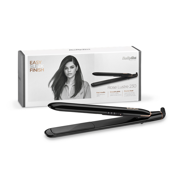 Babyliss Rose Lustre Hair Straightener Rose/Black 2515Du