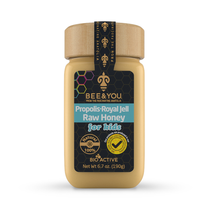 BEE&YOU Propolis Royal Jelly Raw Honey for Kids Mix  190g