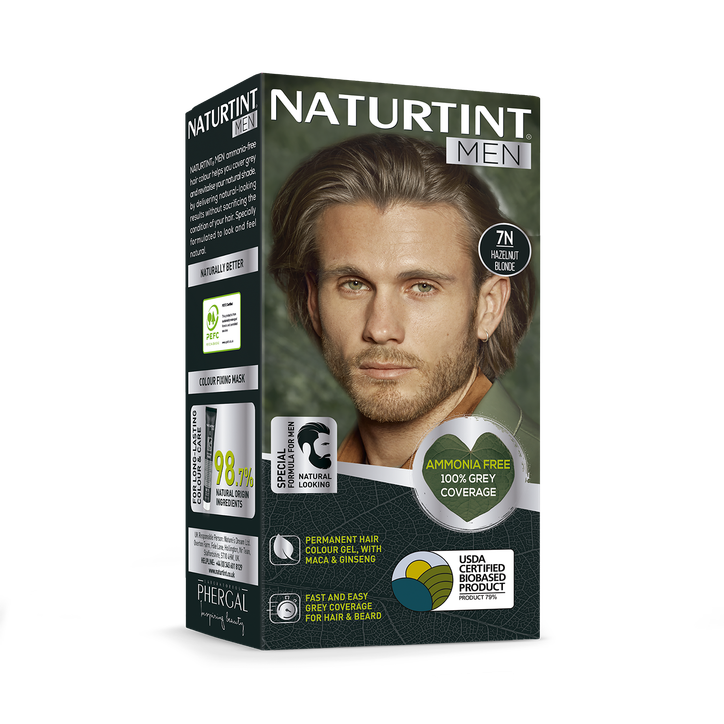 Naturtint Men Permanent Hair Colour Gel 7N Hazelnut Blonde 170ml image 1