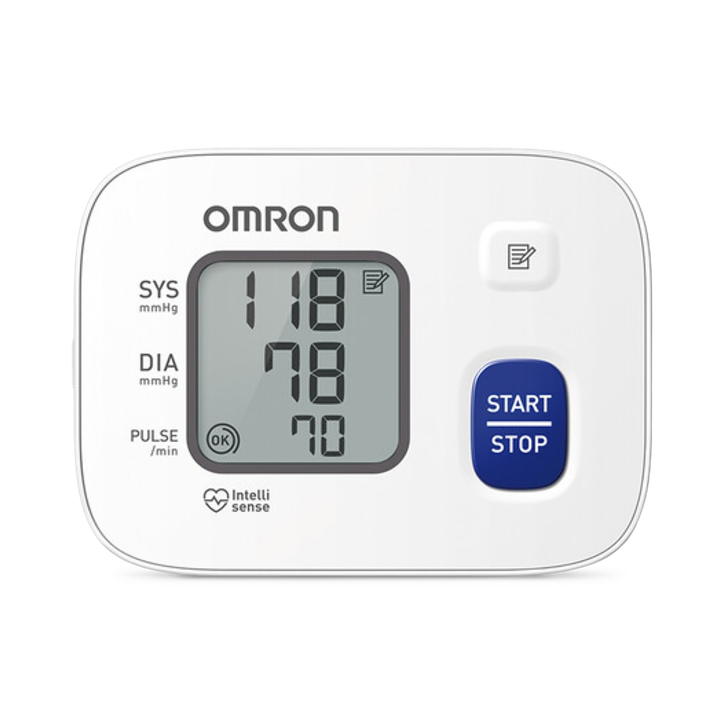Omron Wrist Bpm (Hem-6161-E) White/Grey Rs2