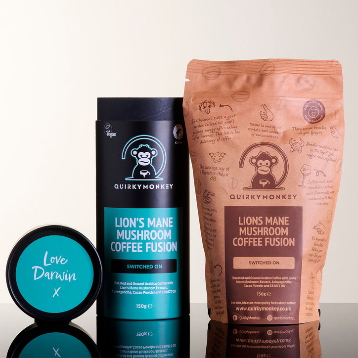 Quirky Monkey Lion's Mane Mushroom Coffee Fusion (Switched On) 150g image 3