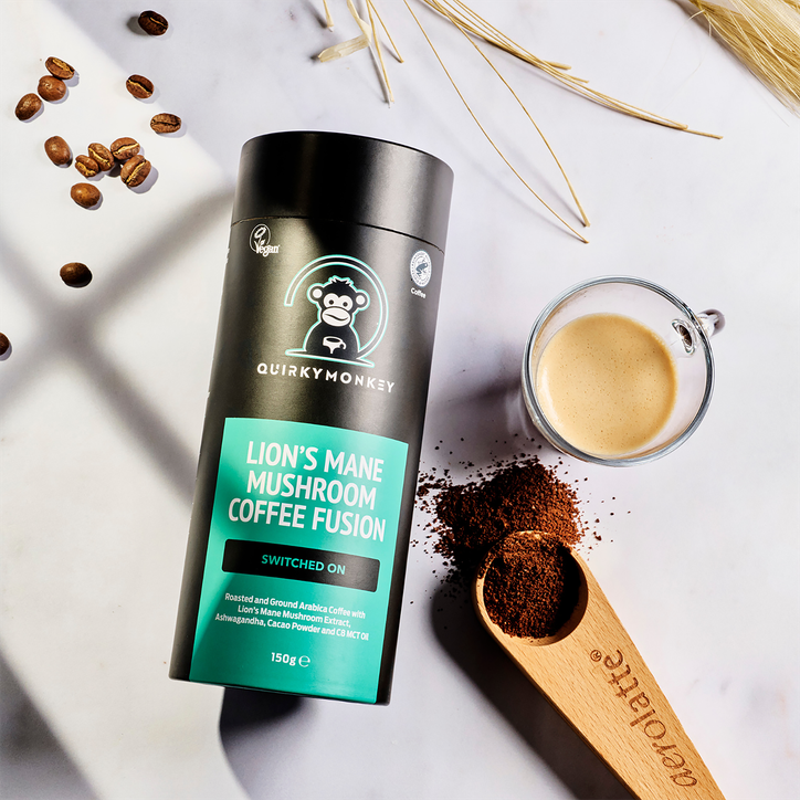 Quirky Monkey Lion's Mane Mushroom Coffee Fusion (Switched On) 150g image 5
