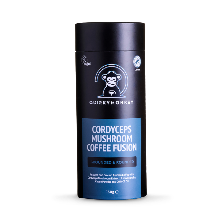 Quirky Monkey Cordyceps Mushroom Coffee Fusion (Grounded & Rounded) 150g