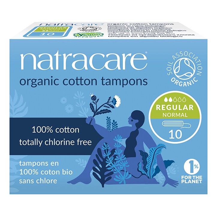 Natracare Natural Organic Cotton Tampons 10 Regular
