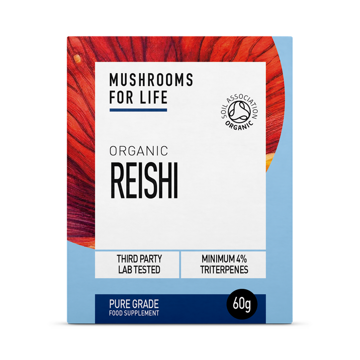 Mushrooms For Life Organic Reishi  Pure Grade Extract Powder 60g