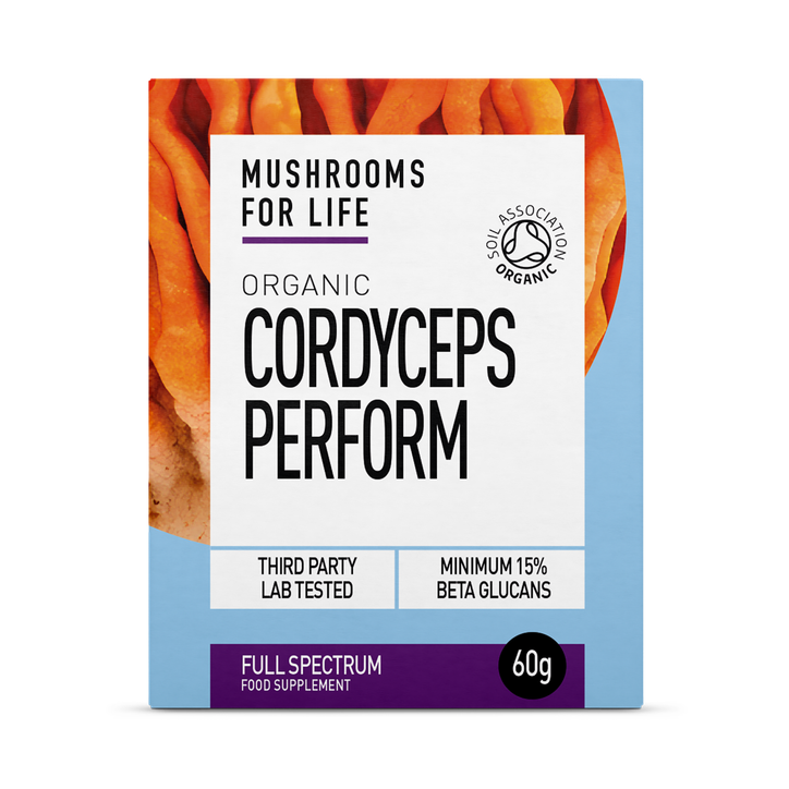 Mushrooms For Life Organic Cordyceps Perform Full Spectrum Powder 60g