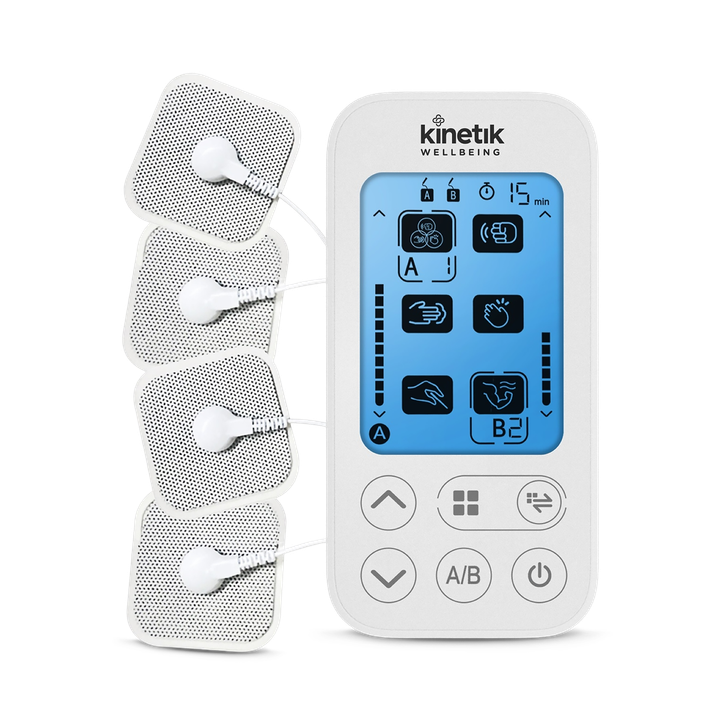 KINETIC Kinetik Wellbeing Dual Channel Tens Machine White Ad-2126