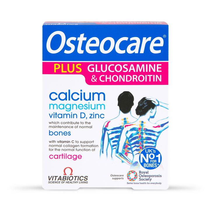 Vitabiotics Osteocare Glucosamine and Chondroitin 60 Tablets image 1