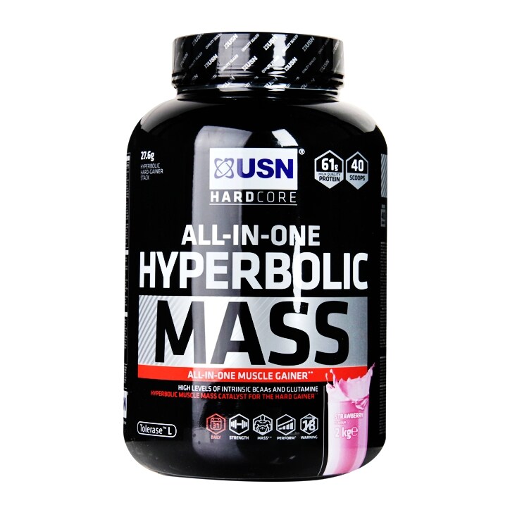 USN Hyperbolic Mass Strawberry 2000g Powder image 1