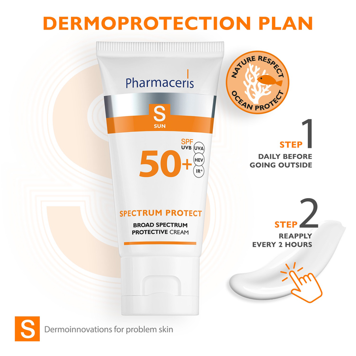 Pharmaceris S - Broad Spectrum Sun Protection Cream SPF 50 50ml image 6