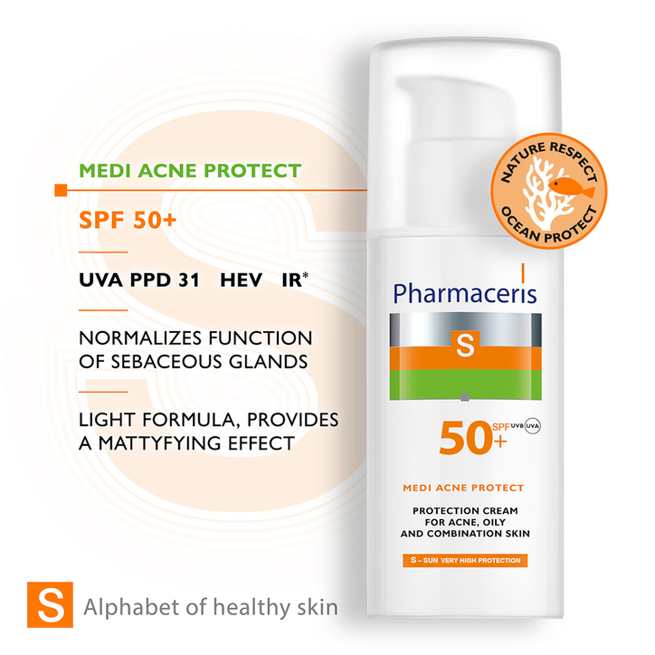 Pharmaceris S - Medi Acne Protect SPF 50 50ml image 5