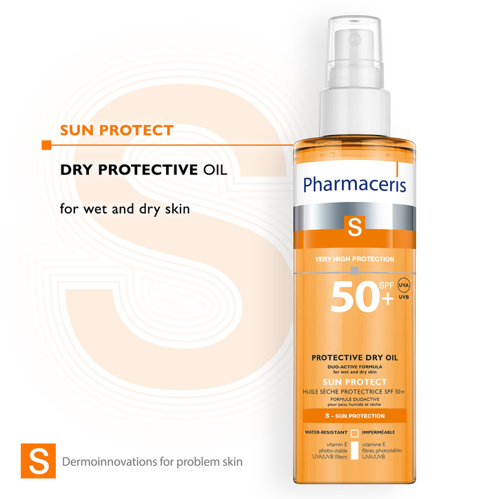 Pharmaceris S - Protective Dry Oil SPF 50 Duo-Active Formula 200ml image 3