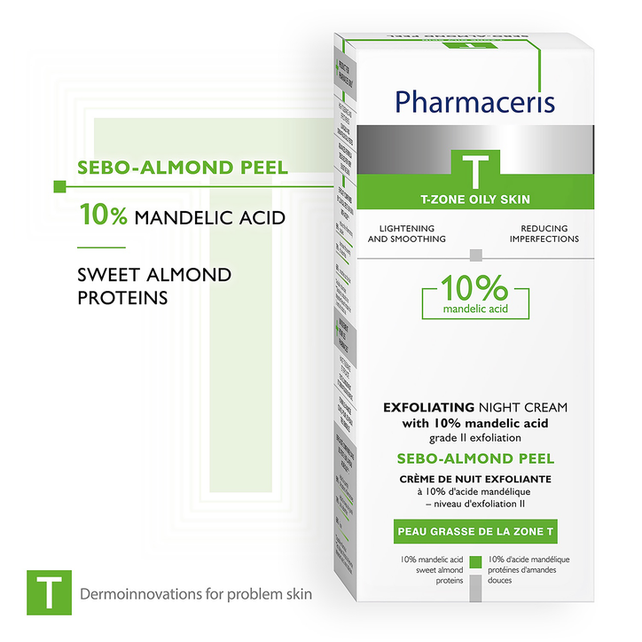 Pharmaceris T - Sebo-Almond Peel 10% Night Cream 50ml image 3