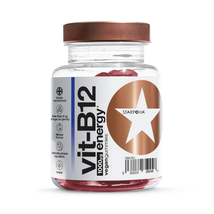 Starpowa B12 1000Μg Blueberry Flavour 30 Gummies