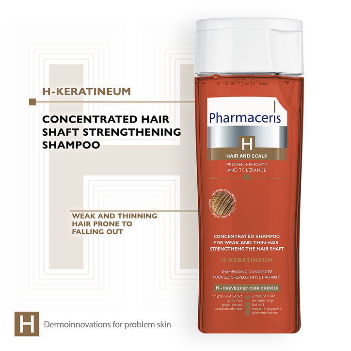 Pharmaceris H - Keratineum Strengthening Shampoo for Weak Hair 250ml image 2