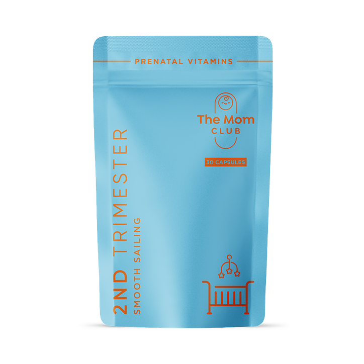 Women's The Mom Club Second Trimester - Smooth Sailing - Prenatal Vitamins Capsules - Pregnancy Support - 30 Capsules