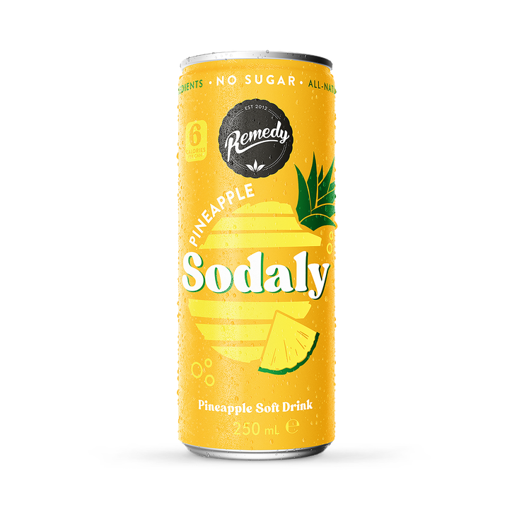 Remedy Golden Sodaly Pineapple Sugar Free Drink 250Ml