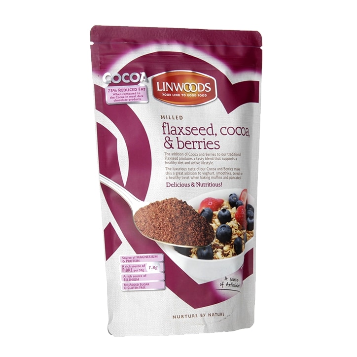 Linwoods Milled Flaxseed Cocoa & Berries 360g image 1